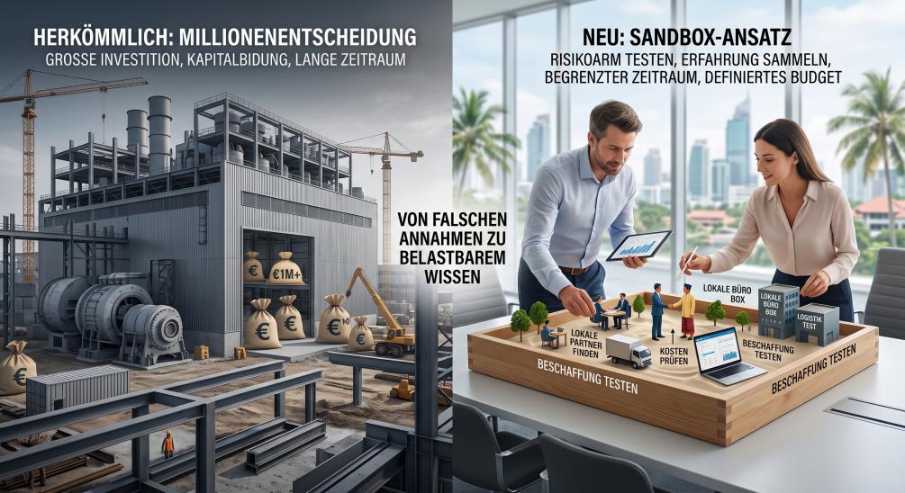 Muss Internationalisierung wirklich mit einer Millioneninvestition beginnen?