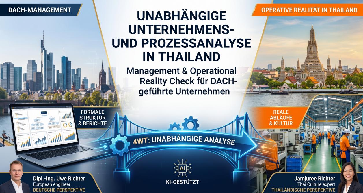 Deutsche Unternehmensberatung bietet: unabhängige Unternehmens- und Prozessanalyse in Thailand